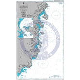 British Admiralty Nautical Chart 3883: Pointe Lagan to Cap Varella